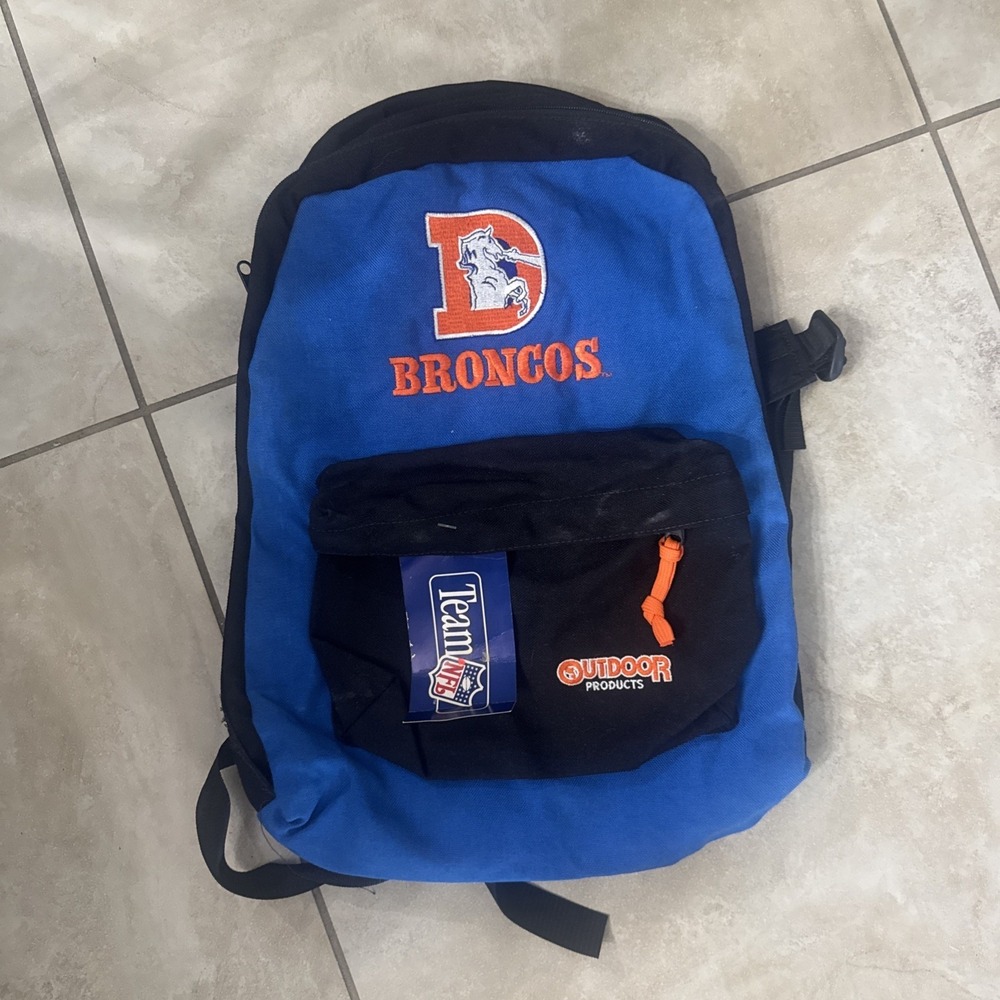 Denver Broncos Vintage Youth Sized Outdoor Products Brand Backpack 55677